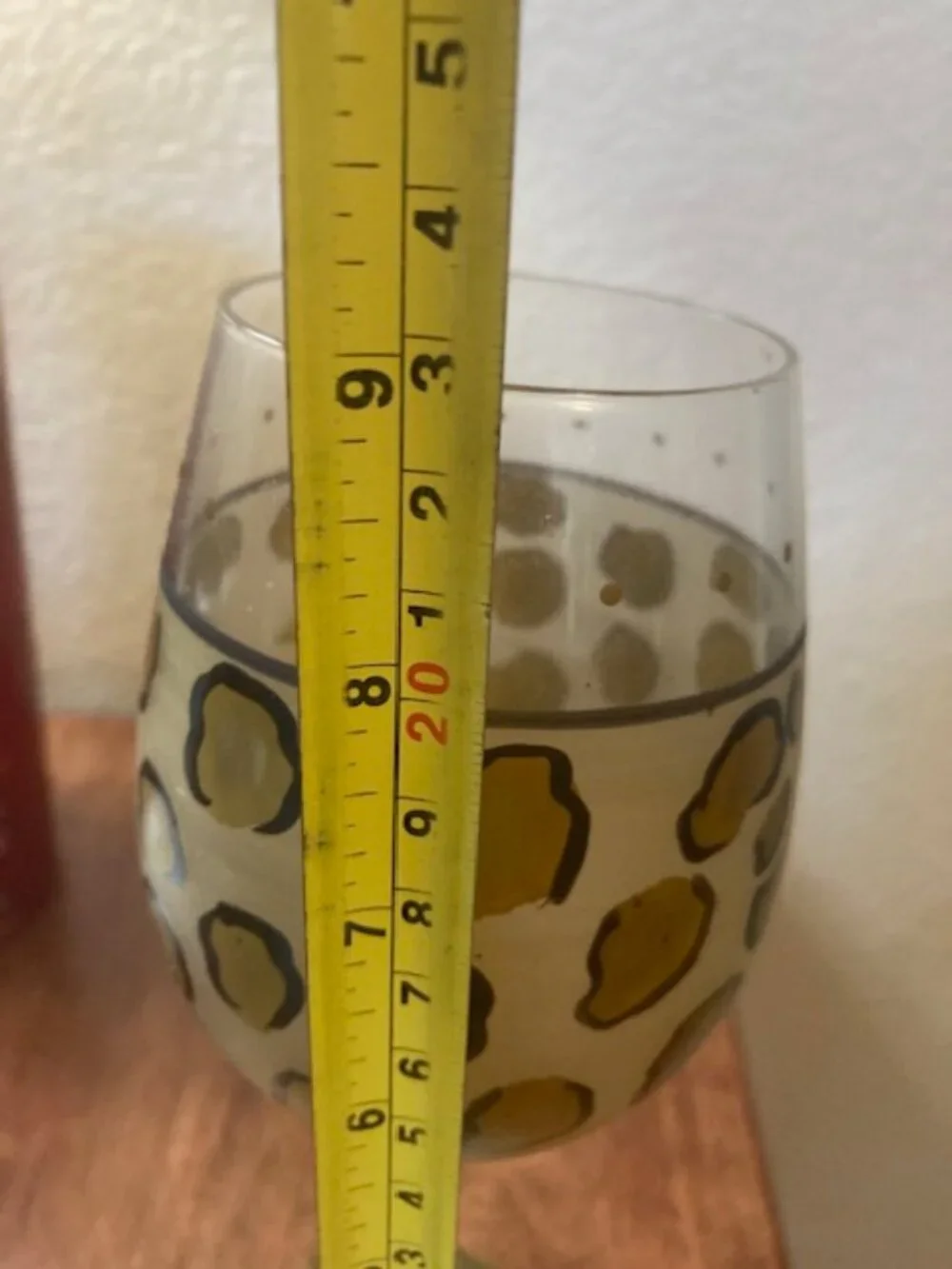 🐆 Brand New Lolita “Leopard” Hand-Painted Wine Glass 🐆